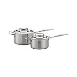 Le Creuset® Stainless Steel 3 qt. and 2 qt. Saucepans with Lids