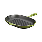 Le Creuset® 10.5" Oblong Spinach Grill Pan.