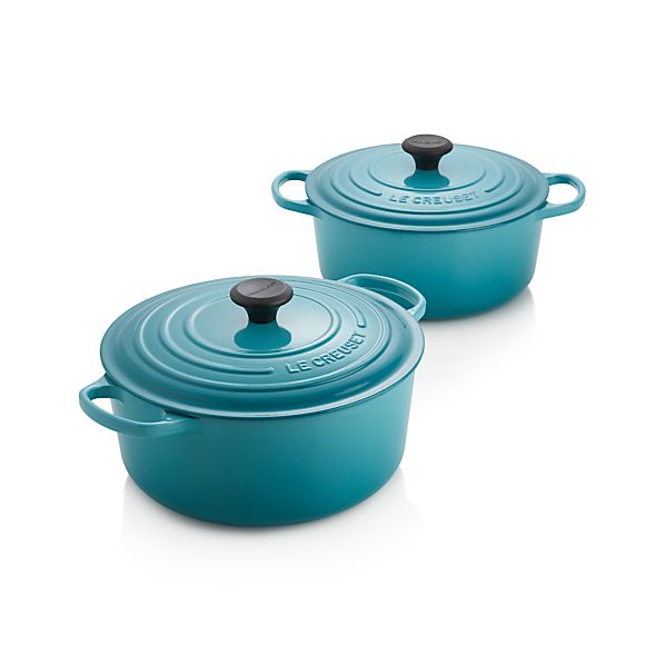 Le Creuset ® Signature Round Caribbean French Ovens Crate and Barrel