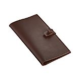 Chocolate Leather Travel Wallet