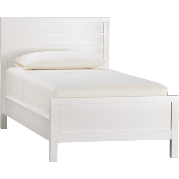 Twin White Bed