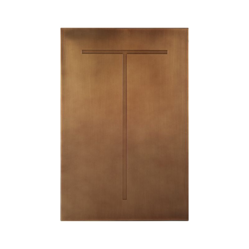 Brass Letter T Wall Art Crate and Barrel