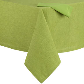 Linden Asparagus Tablecloth and Cotton Asparagus Napkin