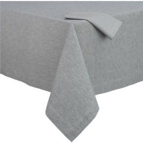 Linden Dove Tablecloth and Cotton Dove Napkin