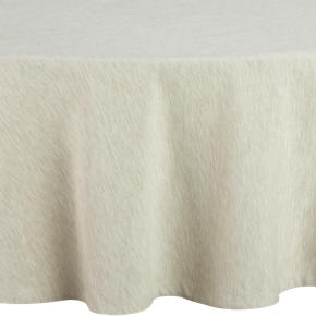 Linden Ecru 90 Round Tablecloth