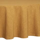 Linden Butterscotch 90" Round Tablecloth