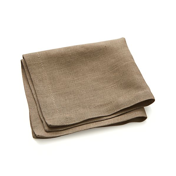 Linen Brindle Cocktail Napkin Crate and Barrel