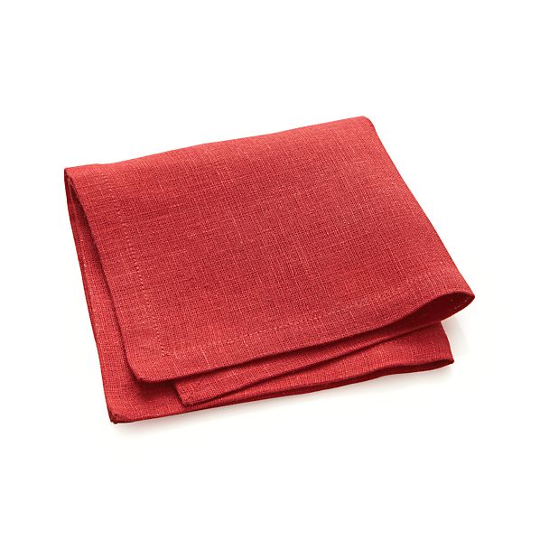 Linen Cherry Cocktail Napkin Crate and Barrel