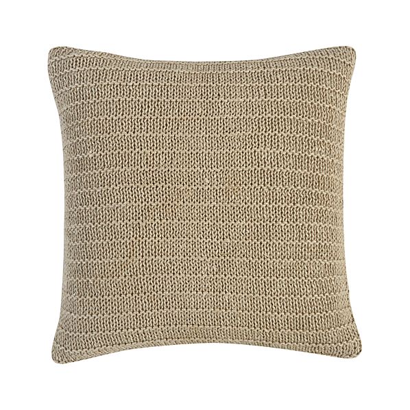 LinenKnitPillow18inNatS13