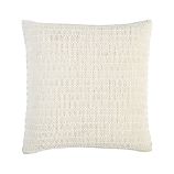 Linen Knit White 18" Pillow