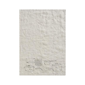 Linen Pots and Pans Dishtowel