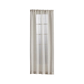Linen Sheer Natural Curtain Panels