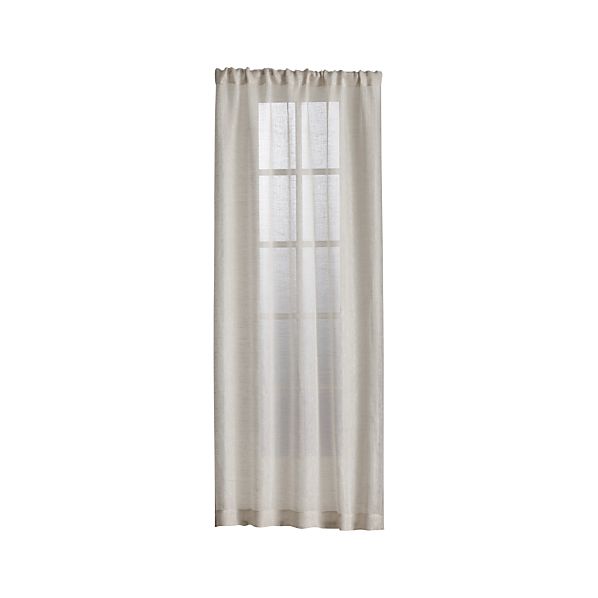 Linen Sheer Natural Curtains Crate and Barrel
