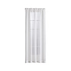 White Linen Sheer Curtain Panel.