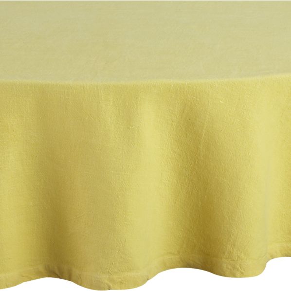 LinenYellowRndTclothS13
