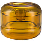 Marimekko Loistava Yellow Candleholder. 4.5"dia.x3.5"H