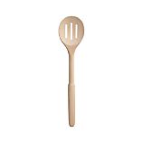 Long Beechwood Slotted Spoon