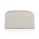 Lounge Slipcovered 32" Ottoman with Casters