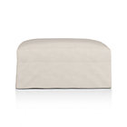 Lounge Slipcovered 37" Ottoman with Casters