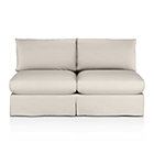 Lounge Slipcovered Armless Loveseat