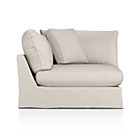 Lounge Slipcovered Sectional Corner