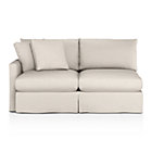 Lounge Slipcovered Left Arm Apartment Sofa