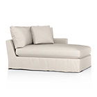 Lounge Slipcovered Right Arm Chaise