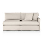 Lounge Slipcovered Right Arm Sectional Sofa