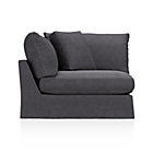 Lounge Slipcovered Sectional Corner