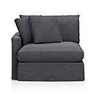 Lounge Slipcovered Left Arm Sectional Chair