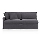 Lounge Slipcovered Left Arm Sectional Sofa