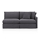 Lounge Slipcovered Right Arm Sectional Sofa