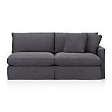 Lounge Slipcovered Right Arm Sectional Sofa