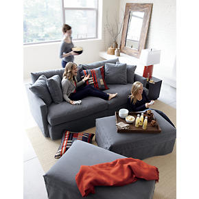Lounge Slipcovered 93 Sofa