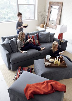 Lounge 93" Slipcovered Sofa