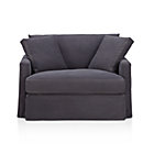 Lounge Petite Slipcovered Chair and a Half