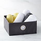 Grey Low Tote with Grommet