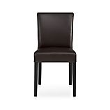 Lowe Chocolate Leather Side Chair