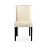 Lowe Ivory Leather Side Chair
