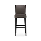 Lowe Smoke Leather Barstool. 30"H seat;