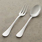 Lucca 2-Piece Serving Set: serving fork, pierced serving spoon and serving spoon.