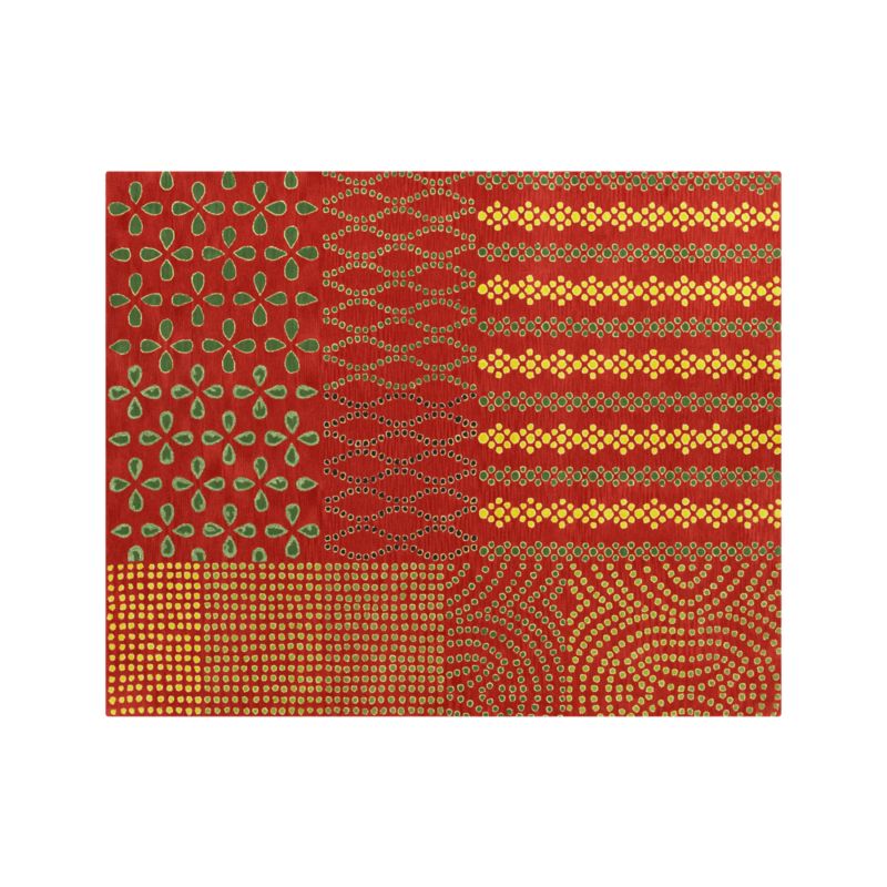 Lula Orange 8'x10' Rug Crate and Barrel