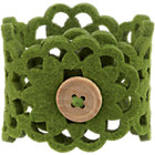 Lulea Green Napkin Ring.