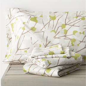 Marimekko Lumimarja Celery Queen Sheet Set