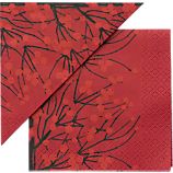 Set of 20 Marimekko Lumimarja Red Paper 4.75" Napkins