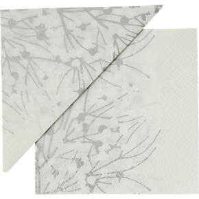 Set of 20 Marimekko Lumimarja White Paper 4.75 Napkins