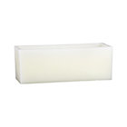Luminary Rectangle White Candle.