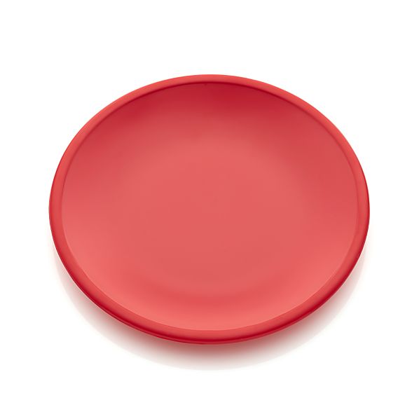 Lunea Melamine Red Salad Plate Crate and Barrel