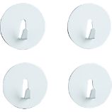 Set of 4 White Mini Magnet Hooks
