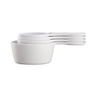 Set of four magnetic oval measuring cups: one each of 1/4, 1/3, 1/2 and 1 cup.